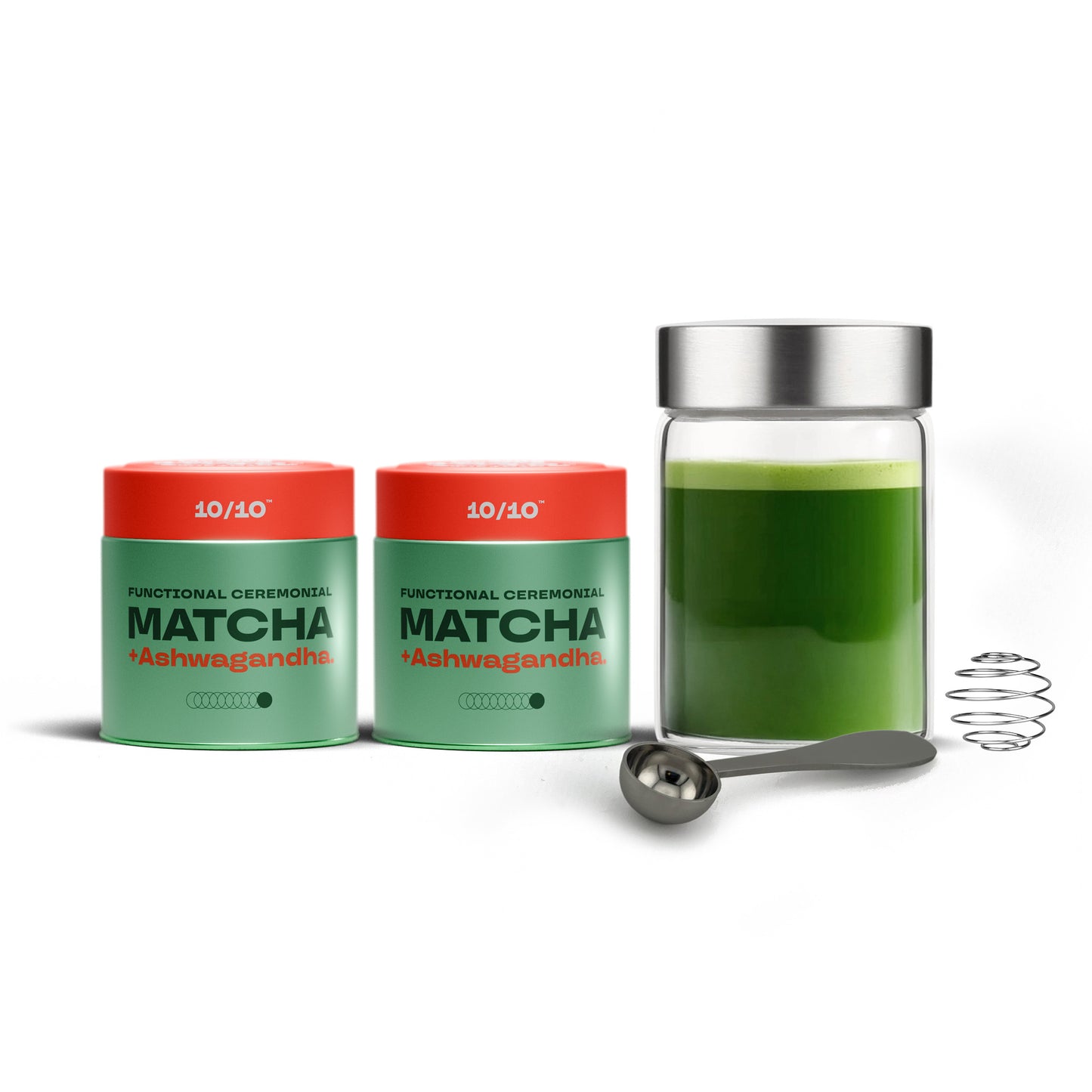 2x30g Matcha + Gratis Shaker Set