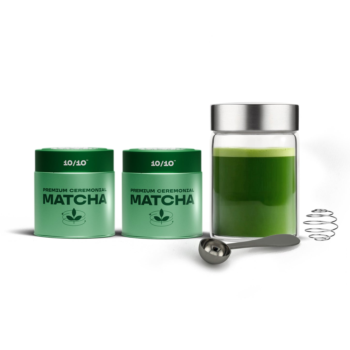 2x30g Matcha + Gratis Shaker Set