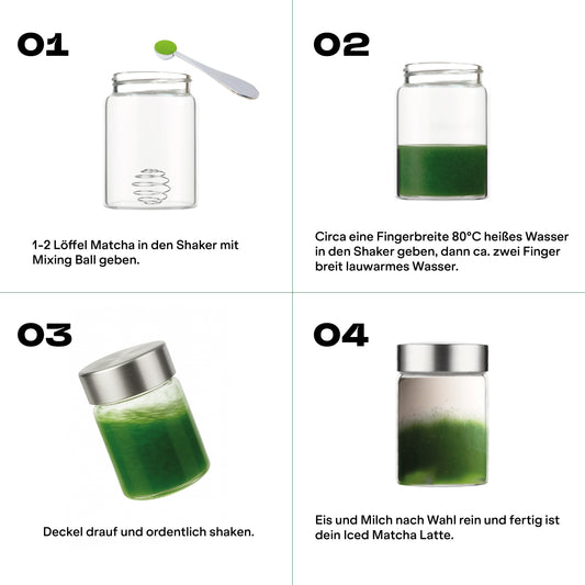 2x30g Matcha + Gratis Shaker Set