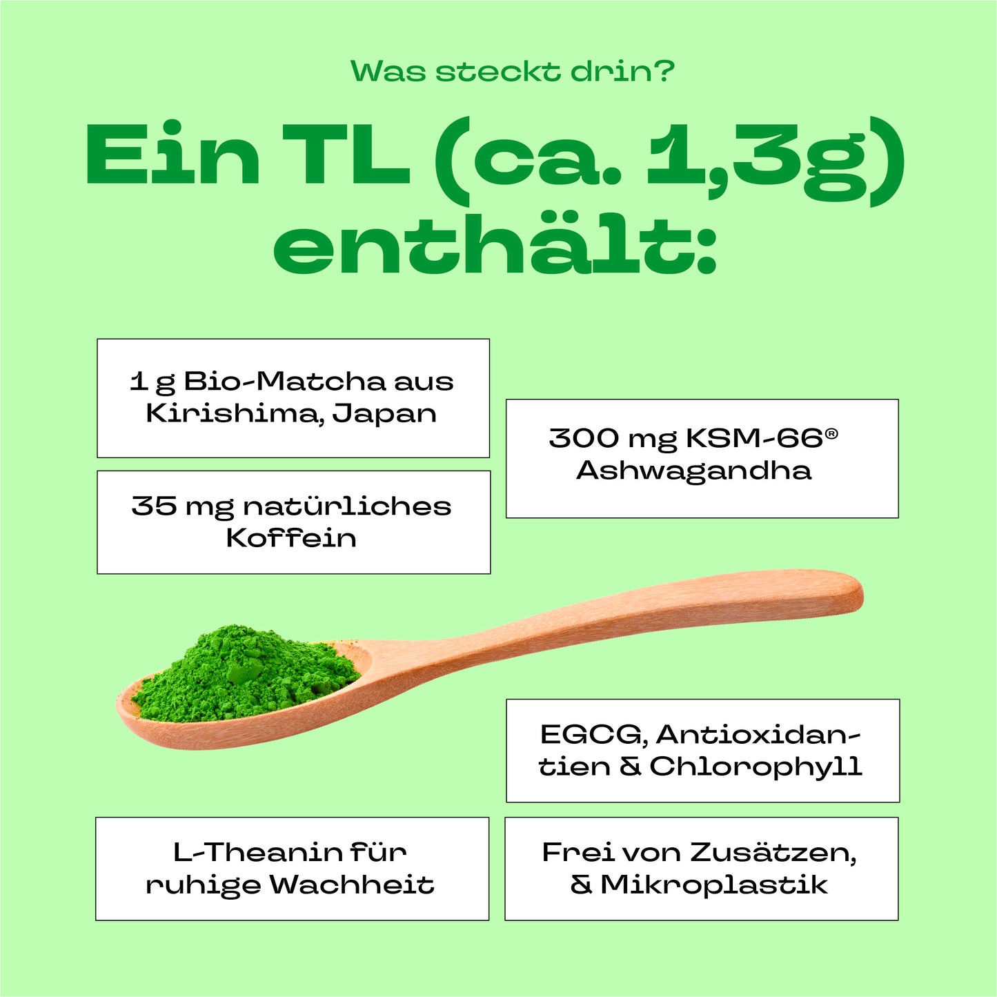 Bio Ceremonial Matcha mit KSM-66® Ashwagandha